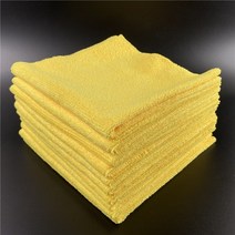 팩 도매 링크 기본 모델 자동차 관리 코팅 왁싱 디테일링에 가장자리 없는 수건 사용, 10개 노란색