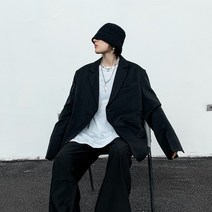 남자정장대여 턱시도 남성정장 장례식정장 남자 예복 결혼식남자하객룩 맞춤정장 셋업수트 gbqs 봄과 가을 검은 색 정장 재킷 남성용 최신 유행 어 버전 느슨한 여피 정장 잘 생긴