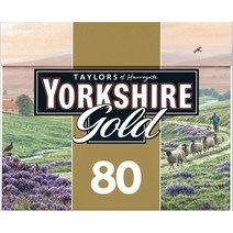 테일러 오브 헤로게이트 요크셔 골드 티 홍차 80티백 영국 Taylors of Harrogate Yorkshire Gold Tea 250g 블랙티