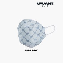 VAVANT 사쿤x바반트 콜라보 3단 패션 패턴 컬러마스크 10매, 05.바반트 3D 패션 사치그레이 10매