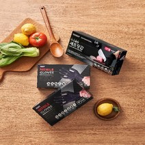 더케어드 셰프 블랙 니트릴장갑 1팩 100매 3팩 300매, 프리미엄 니트릴 블랙 1팩, 소(S)