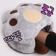 복돼지마켓 USB 온열 마우스패드, 브라운
