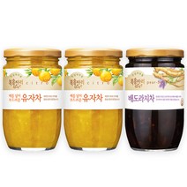 복음자리 유자차480g/2개+배도라지차470g/1개, 유자차480g+유자차480g+배도라지