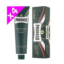 Proraso Shaving cream 프로라소 쉐이빙 솝 크림 면도 비누 튜브 유칼립투스 그린 150ml 4팩