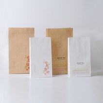 디자인 각대봉투 3종 50g (10매) 친환경 포장재 테이크아웃 카페 패키지 선물 답례, 동백, 크라프트, 중 - (15+9) x 26cm(10매)