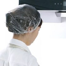 일회용 헤어비닐캡 100개 머리망 주방 위생 목욕 샤워 다용도, 헤어비닐캡100개