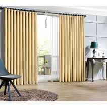 시우데코 100% 국내생산 풀달암막커튼 2p+커튼봉+커튼끈+후사고리