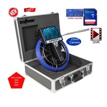 배관내시경 부드러운 긴 봄 23mm 카메라 헤드 Sonde 40m 케이블 DVR 미터 카운터 파이프 검사 20 30 50m 유, 01 23mm Normal Head_03 50m