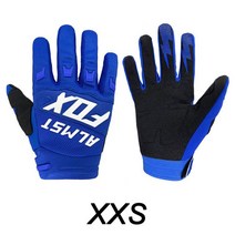 오토바이 6-12 세 어린이 전체 손가락 MX 디펜드 라이딩 자전거 장갑 레이싱 모토크로스 산악 바이크 오토, 04 Blue