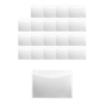 타치 투명 봉투 파일 가방 포켓 화일 A4, 20개, A4사이즈