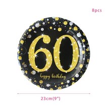 30살 계란한판 케이크 토퍼 특이한 생일초 30 40 50 60 년 생일 파티 일회용, 3-8개 9인치 플레이트