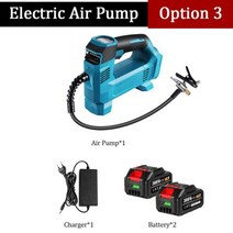 엔진 전기 양수기 우물 펌프 디지털 디스플레이와 고압 무선 풍선 펌프 휴대용 자동차 전기 공기 마키타 18, 03 option 3