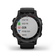 가민 Descent Mk2s 스마트워치 GPS, Carbon Gray DLC with Black