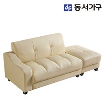동서가구 솔트 로마 2인 소파 스툴포함 mct024, 아이보리