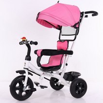 자전거 1-6 세 남아 및 여아 야외 여행 가볍고 편안한 N 핸드 푸시 세발 자전거 자전거 차양 가능, 01 as pictrue 1