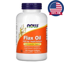 나우푸드 아마씨오일 FlaxOil 1000mg 120식물성캡슐, 1개, 120정
