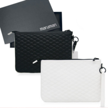 마루망 프리미엄 골프 라운딩백 파우치백 클러치백 블랙 화이트 2030골프웨어, 02. 화이트