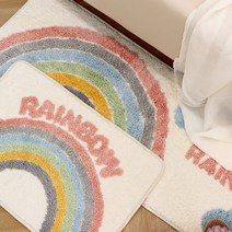 집에 감성 러그 욕실 발매트 주방매트 카페트, 레인보우