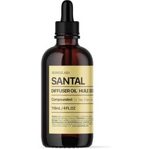 sesneslabs Santal Diffuser Oil Niche Scent Amber Coco Vanilla Cedar Sandalwood Musk Essential Oils, 4 Fl Oz(1팩)