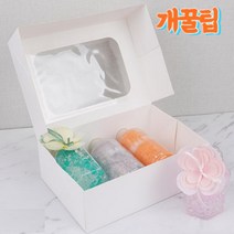 개꿀팁 추석 친척 선물상자 투명창 종이 전병 접이식 패키징, 사이즈