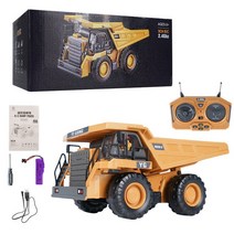 날 선물 RC카 하이테크 11 채널 RC 굴삭기 덤프 트럭 불도저 2.4G 합금 플라스틱 엔지니어링 차량 전자 장난감 소년, CHINA, [01] style 1