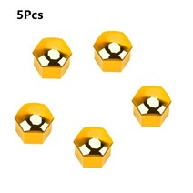 자동차 차량용 볼트 너트 자동차 휠 너트 캡 보호 커버 17/19/21mm 녹슬지 않는 허브 나사 타이어 외부 장, 05 5Pcs yellow_03 21mm 5pcs