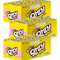 롯데 왓따 맹고말고망고 졸음번쩍껌 공부할때 씹는 검 23g 16개입, 3개