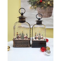 20109 눈내리는 마을 크리스마스워터볼 오르골 2종