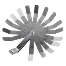 측량 고강도 메트릭 0.020 - 0.019mm 밸브 오프셋 필러 게이지 16 블레이드 드롭 선박, 한개옵션0