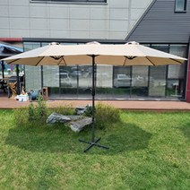 에이그 카페 펜션 정원 테라스 파라솔 4.5m, 카키