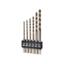 이엑스파워 육각 코발트 드릴 스텐 기리 EHK-06S 6PCS 3.0-6.0mm 세트, 6개
