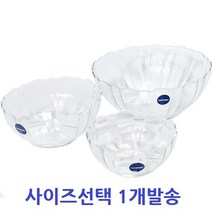 루미낙 유리 빙수볼 유리볼 아이스크림 요거트 디저트 화채볼 1개 [옵션-사이즈선택] 예쁜 그릇 샐러드볼 믹싱볼 시리얼볼 밭빙수 물김치 그릇, 웨이브 유리볼 12cm