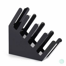 카페온 4구 종이컵 정리함 사선형 블랙 종이컵보관함 카페컵디스펜서