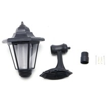 경로 벽을위한 태양열 LED 조명 벽 조경 마운트 가든 울타리 램프 램프 야외, 따뜻한 화이트