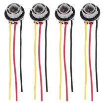 4Pcs 1157 Bay15D 램프 홀더 전구 P21/5W 어댑터 기본 소켓 커넥터 브레이크 라이트에 대 한 플라스틱 자동, 한개옵션1, 01 로즈 바이올렛