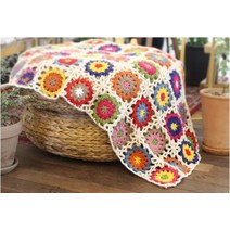 카라멜샵 에스닉 모티브 뜨개블랭킷 재입고할인