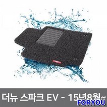 ForU549 차량 발매트 자동차 카매트 코일 매트 더뉴 스파크 차박매트 자동차뒷 차발판, 블랙