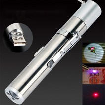 손전등형 후라시 3in1 USB 충전식 LED 손전등 강력한 미니 LED 토치 방수 디자인 펜 라이트 매달려 금속 클립 393