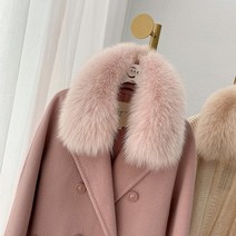 폭스머플러 모피목도리 여우털목도리 여성 천연 여우 모피 스카프 스퀘어 칼라 겨울 럭셔리