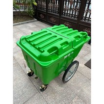 대형 제설함 바퀴 자재 보관함 모래함 자재 보관함, 소형 휠 모델(커버 없음)