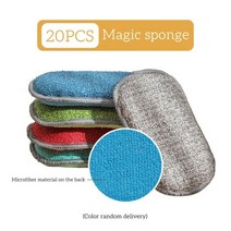 5/10/20PCS 행주 수세미 극세사 천 키친타올 주방용품 청소 스펀지 나노블럭 설거지 지우개 스폰지, 20PCS Random Color, 03 20PCS  Random Color