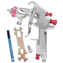 W-77 범용 G1/4 전문 페인팅 스프레이 건 2/2.5/3mm 노즐 공압 에어 브러시 분무기 가구 자동차 수리, 02 3.0mm Nozzle