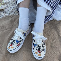 캔버스화 심볼미키 스니커즈 여성 학원 무드 ULZZANG 인싸템 유행 그래피티 낙서 트렌드 2148824424