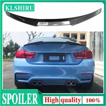 bmw 스포일러 f10 g30 f36 탄소 섬유 및 블랙 4 시리즈 4 도어 그란 쿠페 f36 m4 스타일 2014-up 420i 420d 428i 435i, 밝은 검정