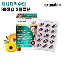 내츄럴플러스 루테인 지아잔틴 눈에좋은 빌베리 눈 영양제 비타인A 마리골드 황반색소 아연 청소년 아이 눈건강 캐나다직수입, 500mg, 90캡슐