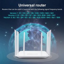 LTE 라우터 휴대용 무선 와이파이 EDUP 1200Mbps 4G SIM 카드 모바일 지원 LAN 포트 핫스팟, 01=Version1