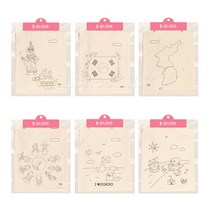 유니아트 5500 캔버스 그림가방 /가방 색칠하기, 4)세계나라 친구들