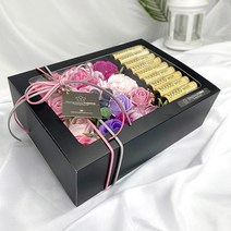 둥둥플라워 비누꽃 용돈박스 플라워박스 반전박스 용돈봉투 생일꽃선물 결혼기념일선물 부모님선물 생신선물 명절선물 현금선물 장미 카네이션, 핑크믹스