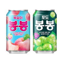 해태 포도 봉봉 340ml 12입 + 복숭아 봉봉 340ml 12입 (F3)