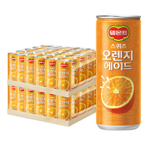 델몬트 스퀴즈 오렌지 에이드 30캔 x 2팩 음료 음료수, 오렌지에이드 240ml x 30캔 x 2팩